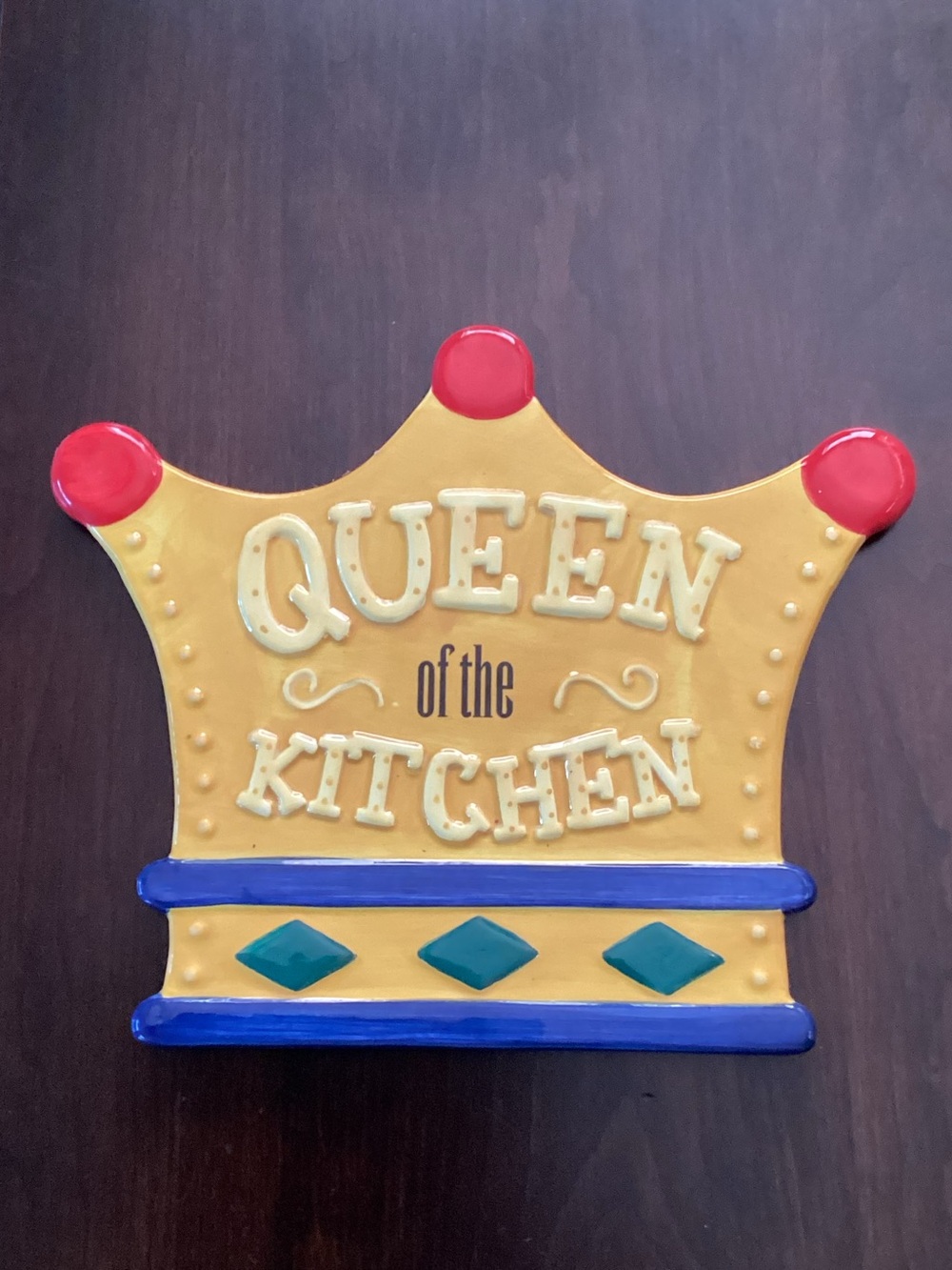 Boston Wearhouse Queen of the Kitchen Decorative Ceramic plaque